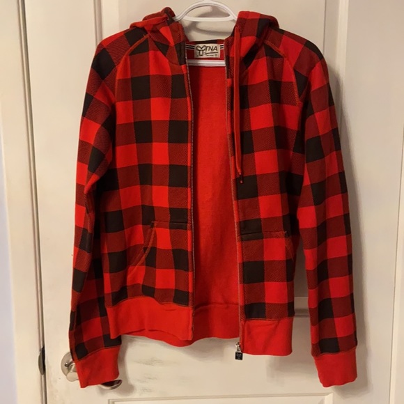 TNA Plaid Hoodie (Rare) - Picture 9 of 9